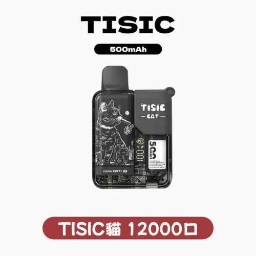TISIC貓咪12000口拋棄式電子煙-黑騎士系列 TISIC貓咪拋棄式12000口一次性電子煙 | 黑騎士系列 | 10種口味 | 大容量長續航:圖片 1